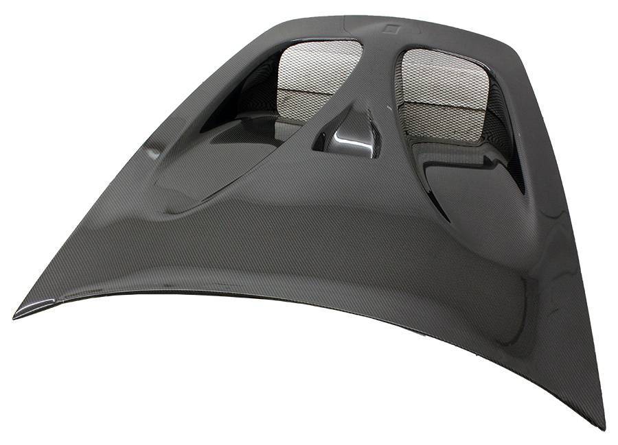 2005-2009 Ferrari F430 2 doors DTM Style Carbon Fiber Black Hood