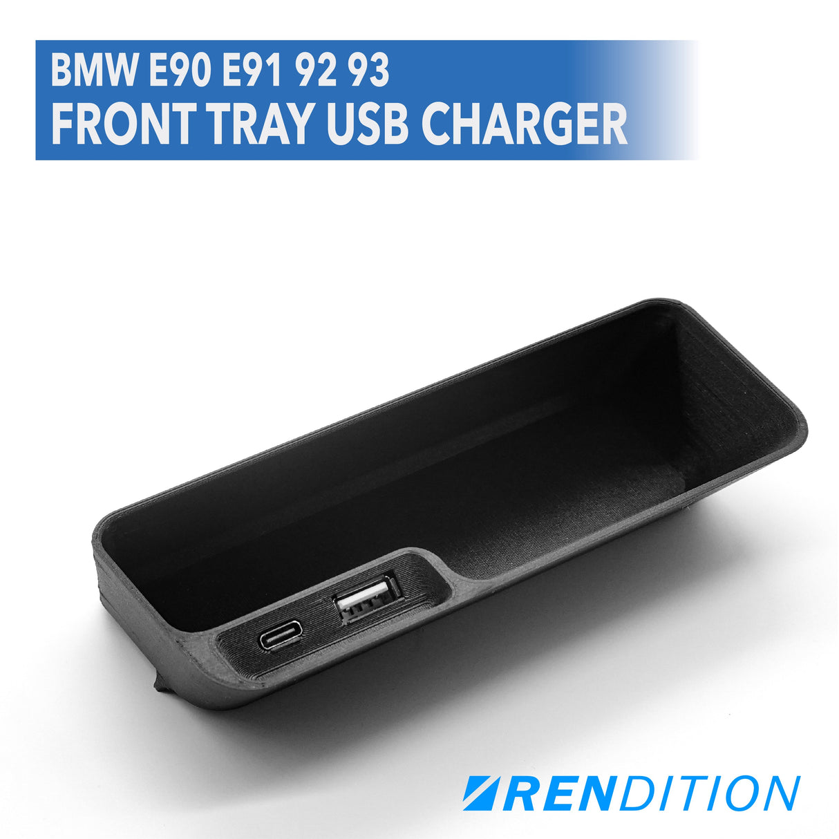 BMW E9X FRONT TRAY USB CHARGER (E90 E91 E92 E93) - K2 Industries