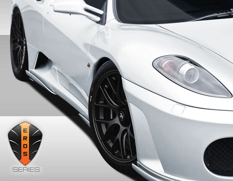 2005-2009 Ferrari F430 Eros Version 1 Style Side Skirt Add On - FRP