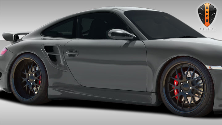 2005-2012 Porsche 911 Carrera Eros Version 1 Style Side Skirts - FRP