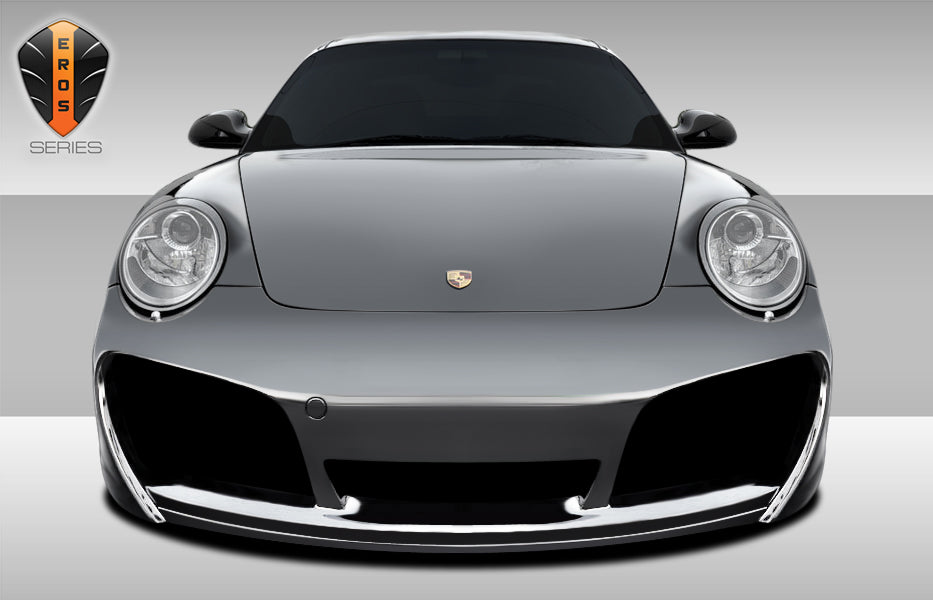 2005-2011 Porsche 911 Carrera Eros Version 1 Style Front Bumper - FRP