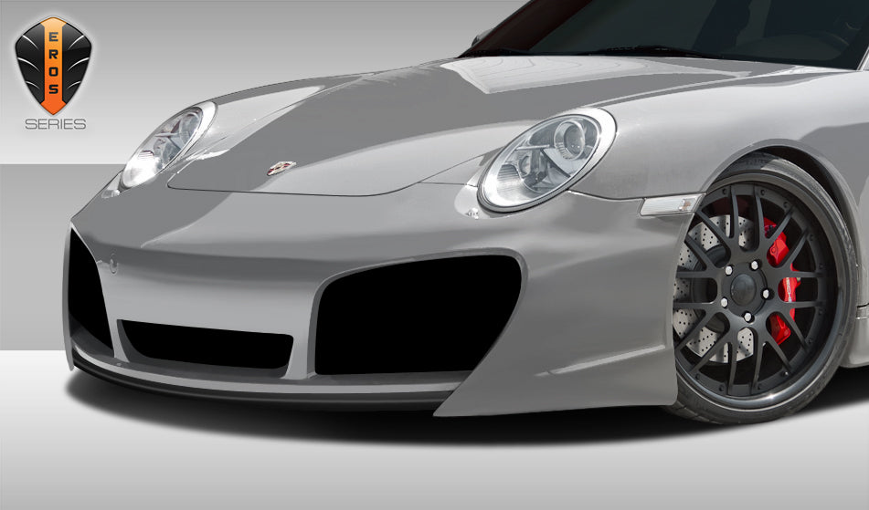 2005-2011 Porsche 911 Carrera Eros V1 Style Front Lip Spoiler - FRP