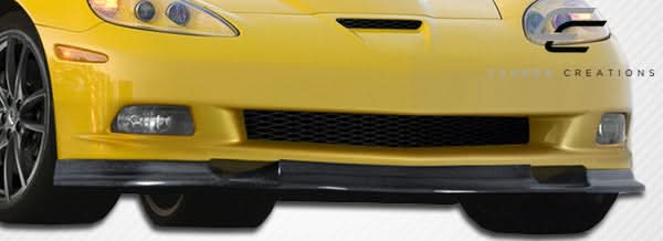 2005-2013 Chevrolet Corvette C6 ZR Edition Style Front Lip Under Spoiler Air Dam - Carbon Fiber