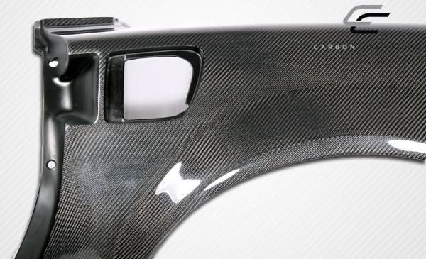 2005-2013 Chevrolet Corvette C6 ZR Edition Style Rear Fenders - Carbon Fiber