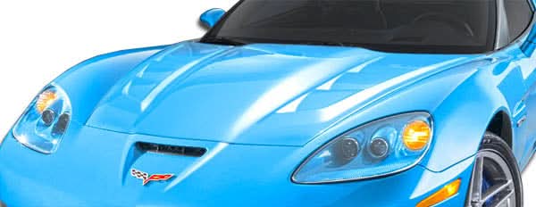 2005-2013 Chevrolet Corvette C6 H-Design Style Hood - 1 Piece FRP