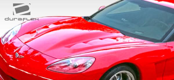 2005-2013 Chevrolet Corvette C6 H-Design Style Hood - 1 Piece FRP