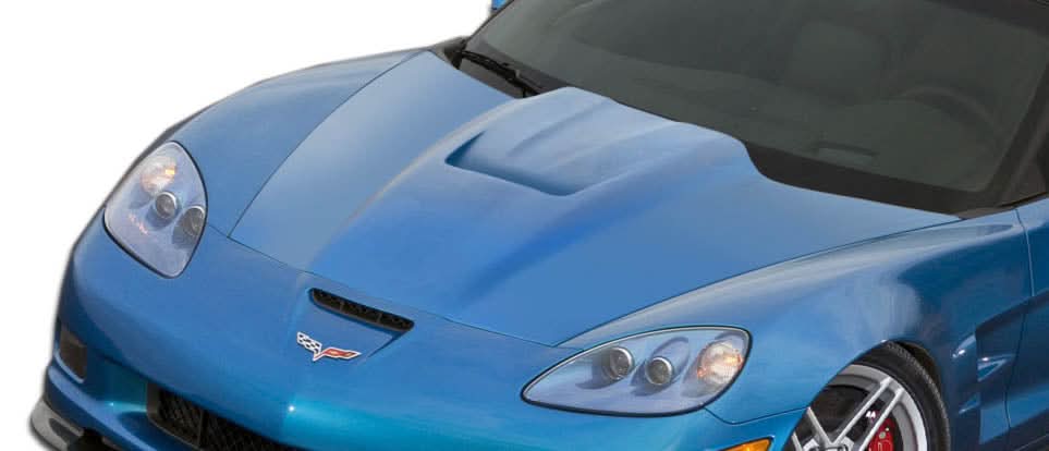2005-2013 Chevrolet Corvette C6 ZR Edition Style Hood - FRP