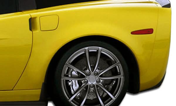 2005-2013 Chevrolet Corvette C6 ZR Edition Style Rear Fenders - FRP