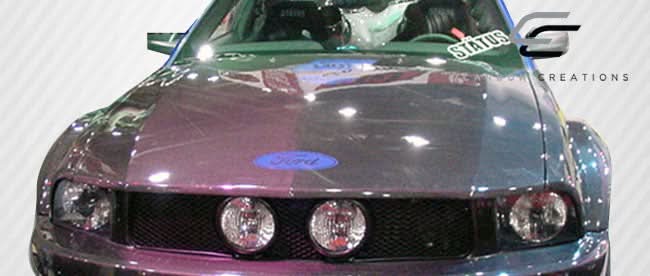 2005-2009 Ford Mustang OEM Look Hood - Carbon Fiber