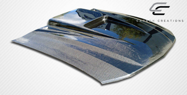 2005-2009 Ford Mustang Carbon Creations Spyder3 Hood - 1 Piece