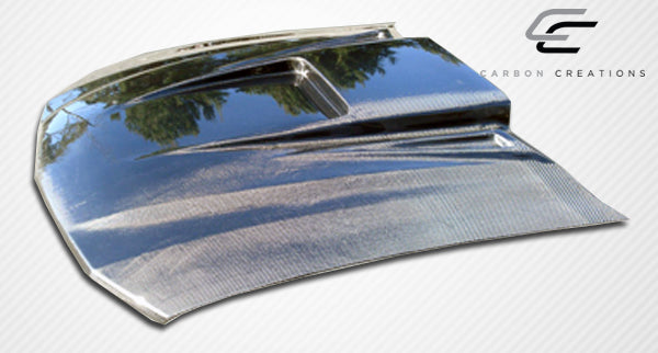 2005-2009 Ford Mustang Spyder3 Style Hood - Carbon Fiber
