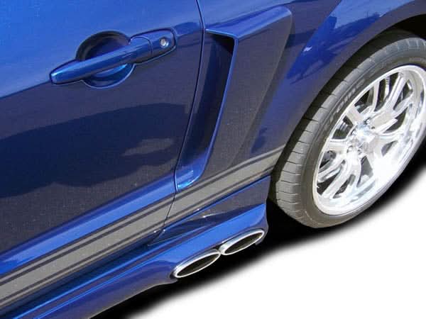 2005-2009 Ford Mustang CVX Style Side Scoop - 2 Piece - FRP