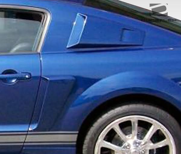 2005-2009 Ford Mustang CVX Style Side Scoop - 2 Piece - FRP