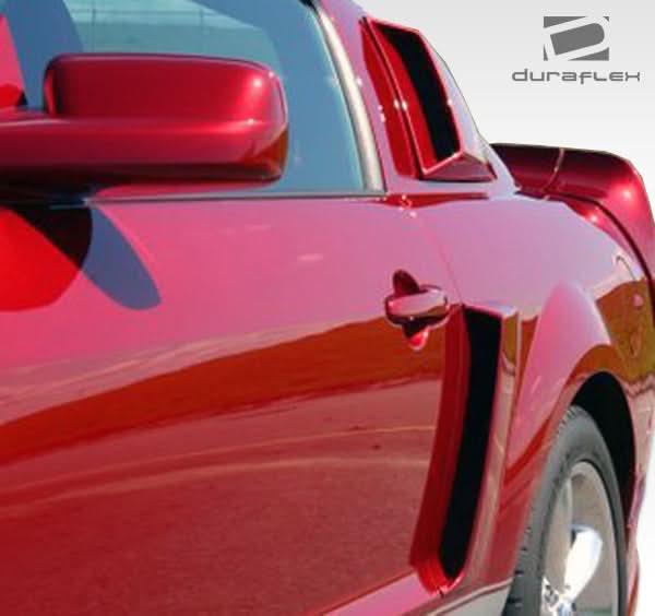 2005-2009 Ford Mustang CVX Style Side Scoop - 2 Piece - FRP
