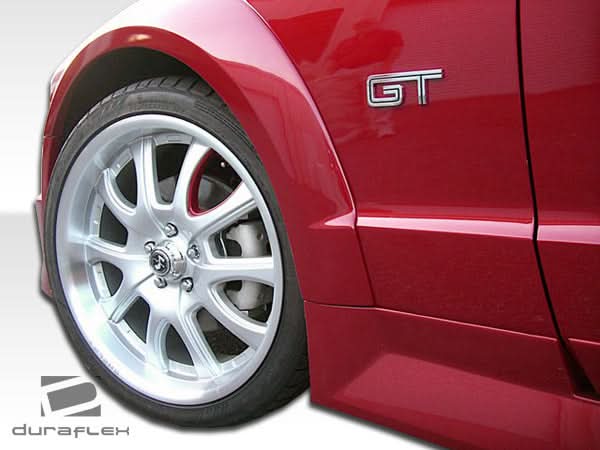 2005-2009 Ford Mustang GT500 Style Wide Body Fender Flares - FRP