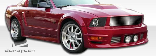 2005-2009 Ford Mustang GT500 Style Wide Body Fender Flares - FRP
