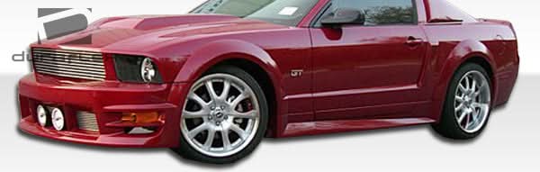2005-2009 Ford Mustang GT500 Style Wide Body Fender Flares - FRP