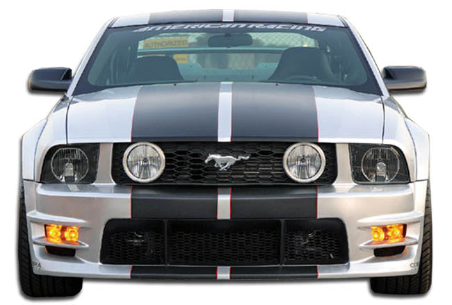 2005-2009 Ford Mustang GT500 Style Wide Body Front Bumper Cover - FRP