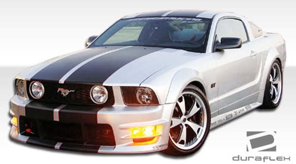 2005-2009 Ford Mustang GT500 Style Wide Body Door Caps - 2 Piece - FRP