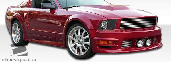 2005-2009 Ford Mustang GT500 Style Wide Body Door Caps - 2 Piece - FRP