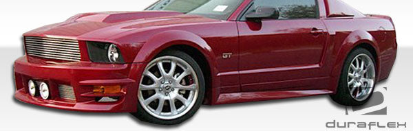 2005-2014 Ford Mustang Duraflex GT500 Wide Body Side Skirts Rocker Panels - 2 Piece