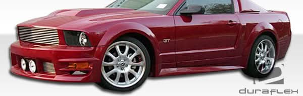 2005-2009 Ford Mustang GT500 Style Wide Body Door Caps - 2 Piece - FRP