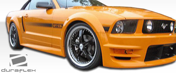 2005-2014 Ford Mustang GT500 Style Wide Body Side Skirts - FRP