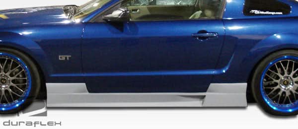 2005-2014 Ford Mustang GT Concept Style Side Skirts - 2 Piece
