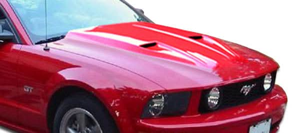 2005-2009 Ford Mustang Mach1 Style Hood - 1 Piece - FRP