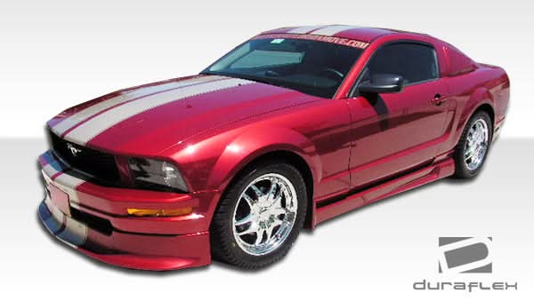 2005-2009 Ford Mustang GT Racer Style Front Lip Spoiler - FRP