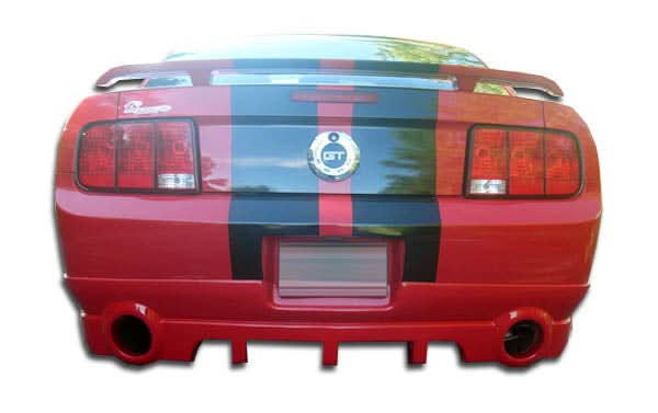 2005-2009 Ford Mustang Racer Style Rear Lip Under Spoiler Air Dam - FRP