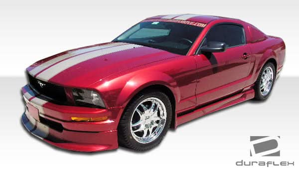 2005-2009 Ford Mustang V6 Racer Style Body Kit - 4 Piece - FRP