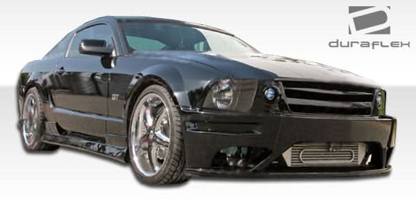 2005-2014 Ford Mustang Stallion Style Side Skirts - 2 Piece - FRP
