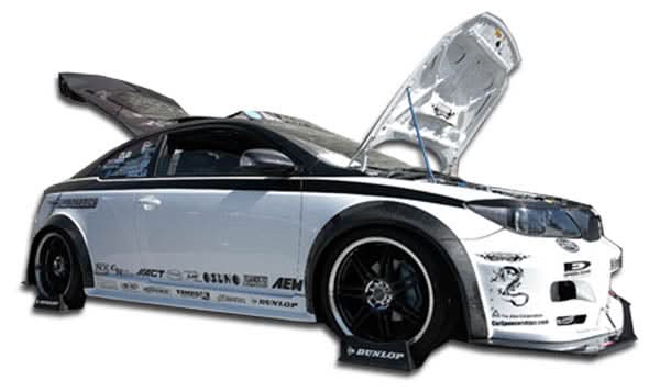 2005-2010 Scion tC Touring Style Wide Body Side Skirts - FRP