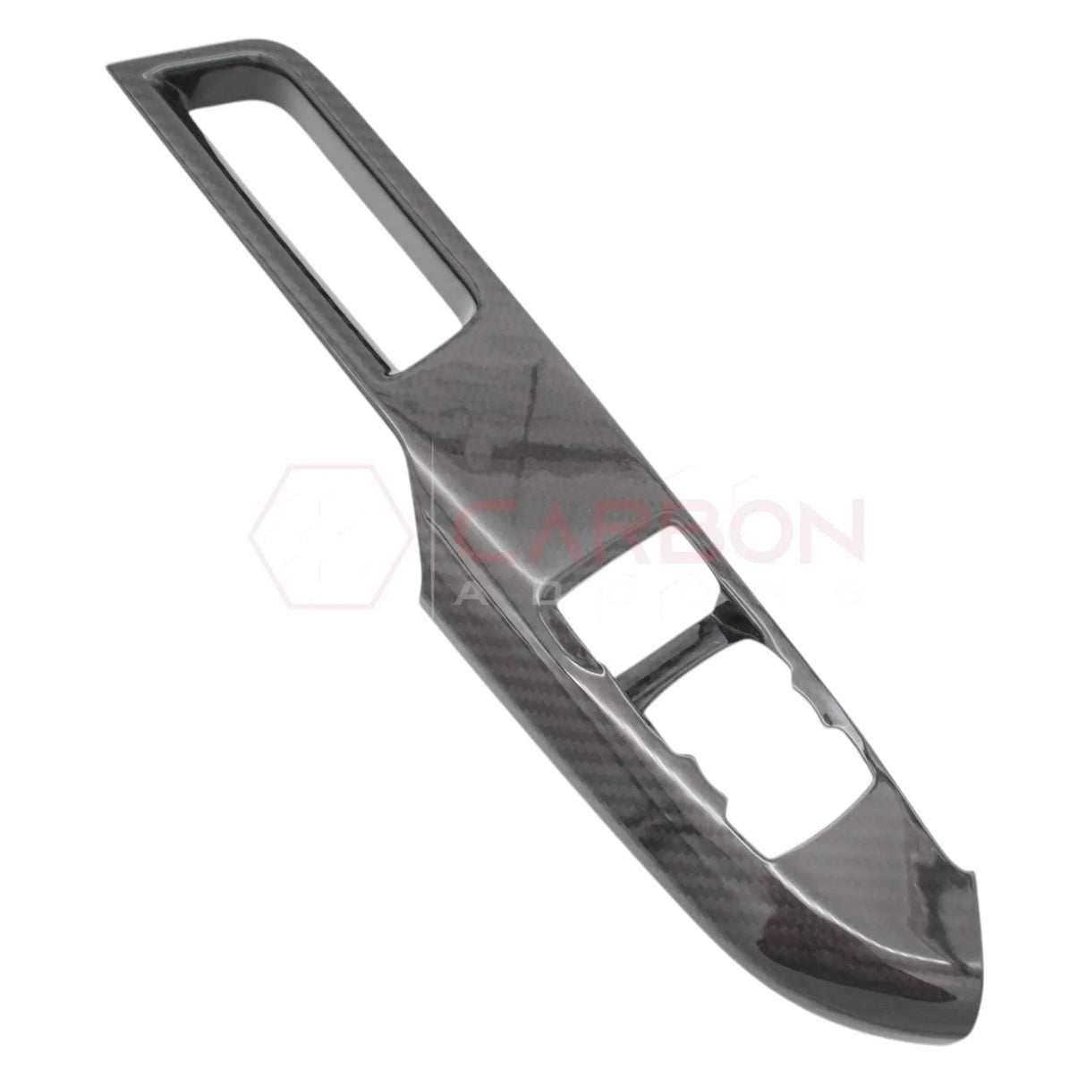 Real Carbon Fiber Window Switch Control Trim Covers V2 for 2024+ Ford Mustang