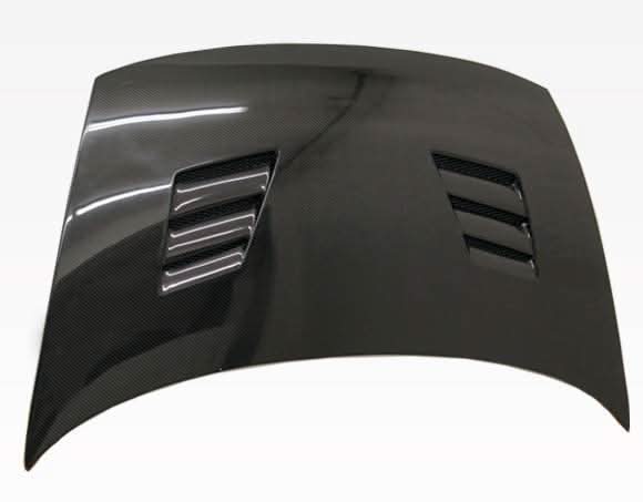 2006-2011 Honda Civic 2 doors TECHNO R Style Carbon Fiber Black Hood