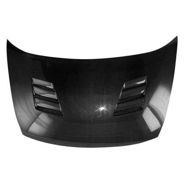 2006-2011 Honda Civic JDM 4 doors TECHNO R Style Carbon Fiber Black Hood
