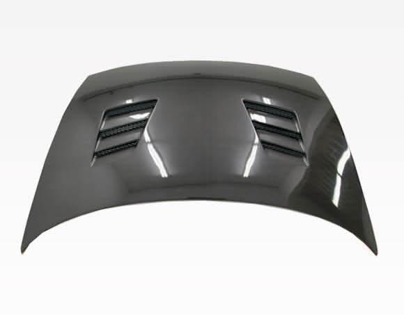 2006-2011 Honda Civic 4 doors TECHNO R Style Carbon Fiber Black Hood