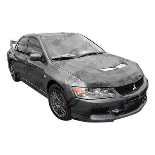 2006-2007 Mitsubishi EVO 9 4 doors INVADER 2 Style Carbon Fiber Black Hood