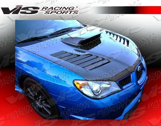 2006-2007 Subaru WRX 4 doors TRACER Style Carbon Fiber Black Hood