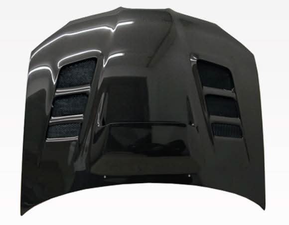 2006-2007 Subaru WRX 4 doors VRS Style Carbon Fiber Black Hood