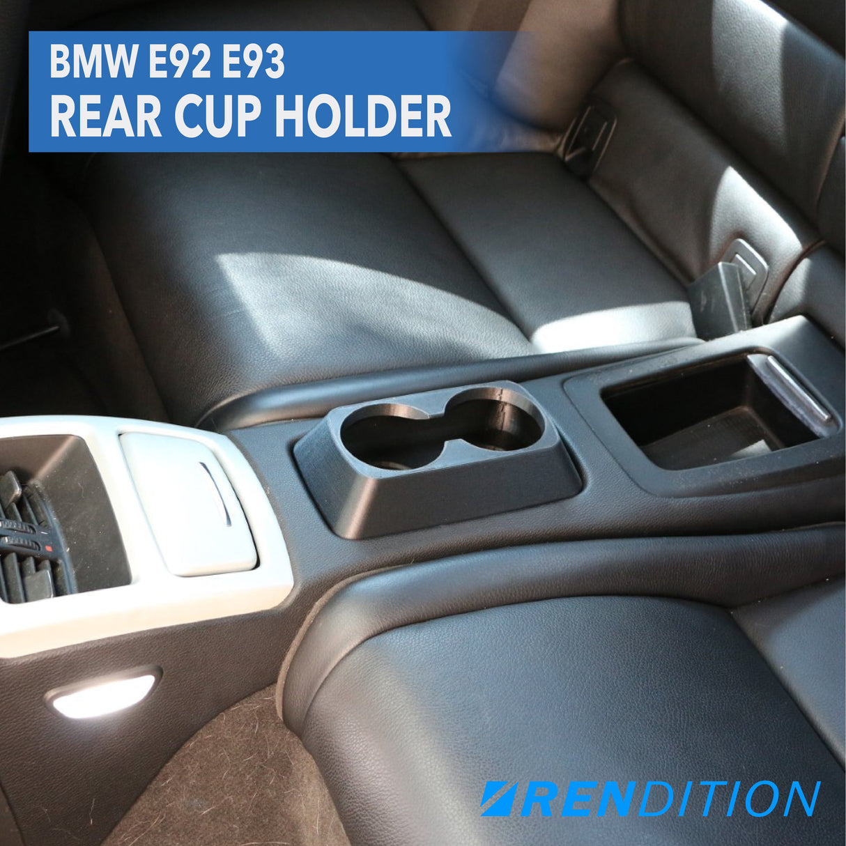 BMW E92 E93 REAR CUP HOLDER - K2 Industries