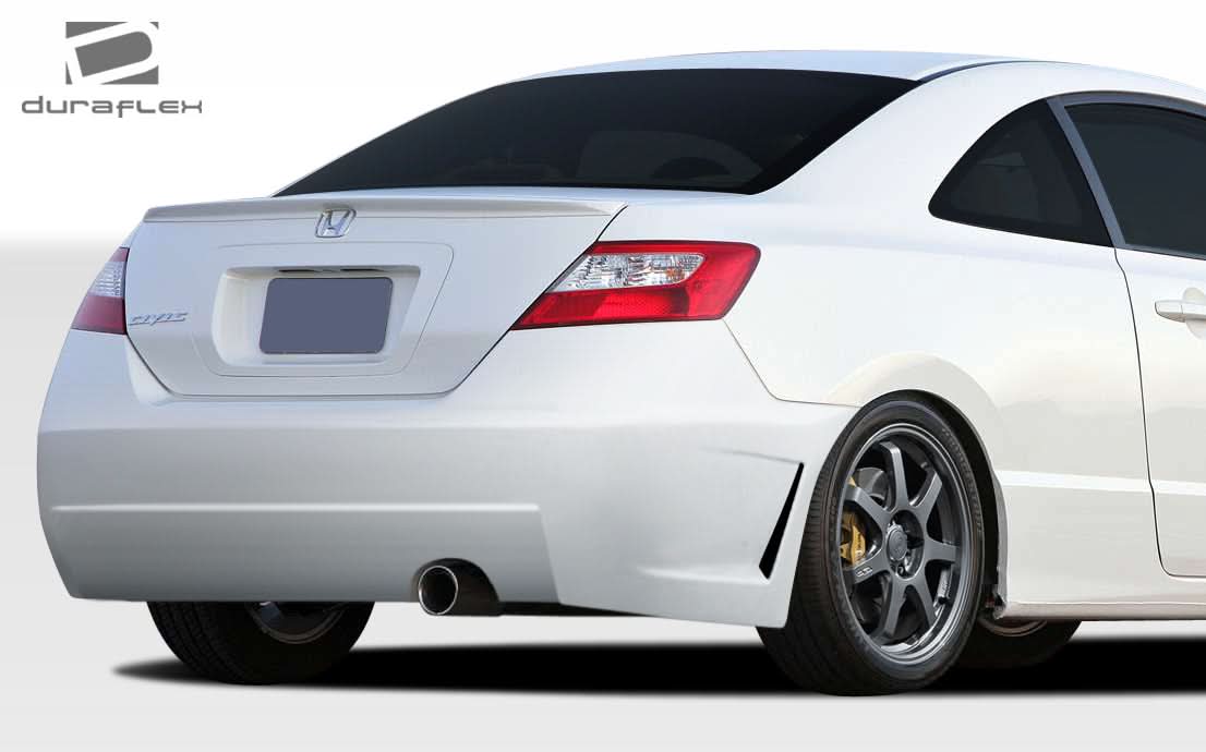 2006-2011 Honda Civic B-2 Style Rear Bumper Cover - 1 Piece - FRP