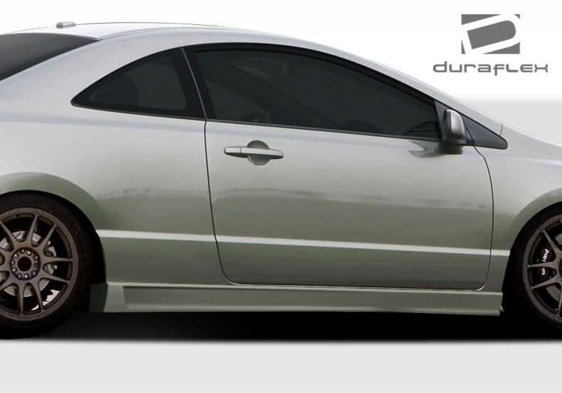 2006-2011 Honda Civic B-2 Style Side Skirts Rocker Panels - FRP