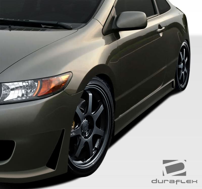 2006-2011 Honda Civic B-2 Style Side Skirts Rocker Panels - FRP