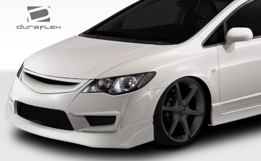 2006-2011 Honda Civic 4DR JDM Type JS Type R Style Front Lip - FRP