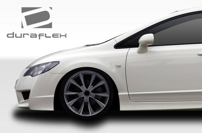 2006-2011 Honda Civic 4DR JDM Type R Style Conversion Fenders - FRP