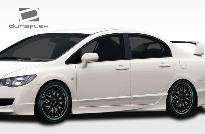 2006-2011 Honda Civic JDM Type R Look Side Skirts - 2 Piece - FRP