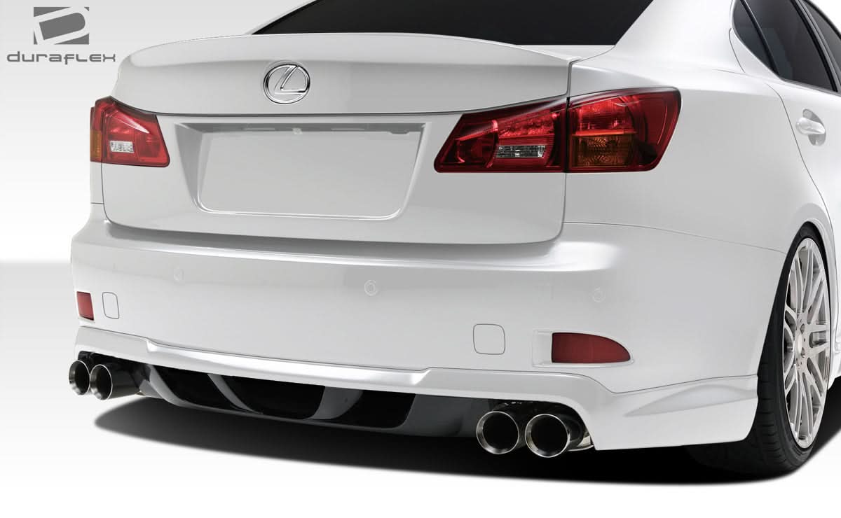 2006-2013 Lexus IS Series W-1 Style Rear Lip Under Spoiler - FRP