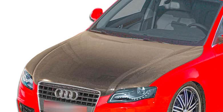 2006-2008 Audi A4 S4 OEM Look Hood - Carbon Fiber